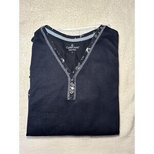 Cuddl Duds Comfort Code Women’s Lounge Pajama Set Size L Navy Blue W/ Stars